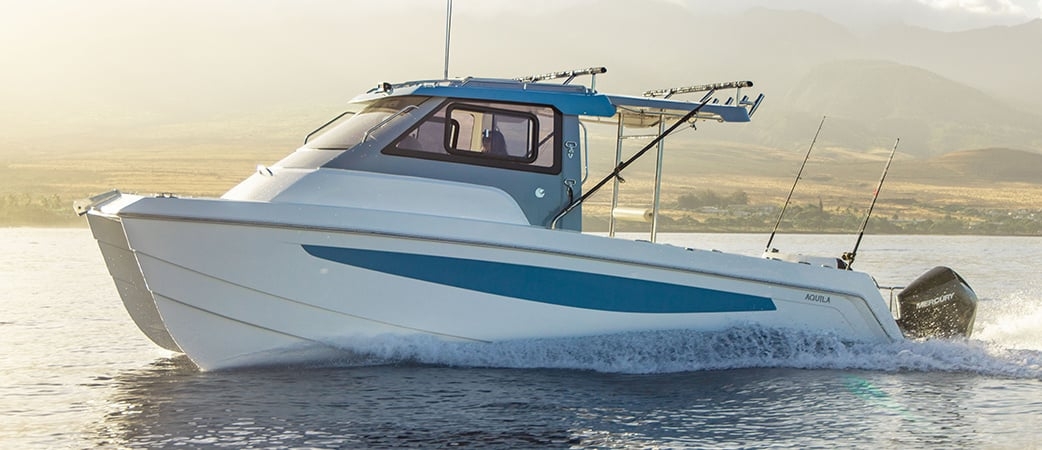 Aquila 28 Molokai Cuddy Power Catamaran